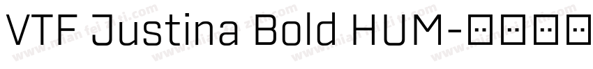 VTF Justina Bold HUM字体转换